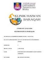 klinik haiwan baraqah jasin